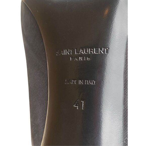 SAINT LAURENT Raven Slingback Pump in Black Size EU 41 US 8 MSRP: $895 - Picture 8 of 9